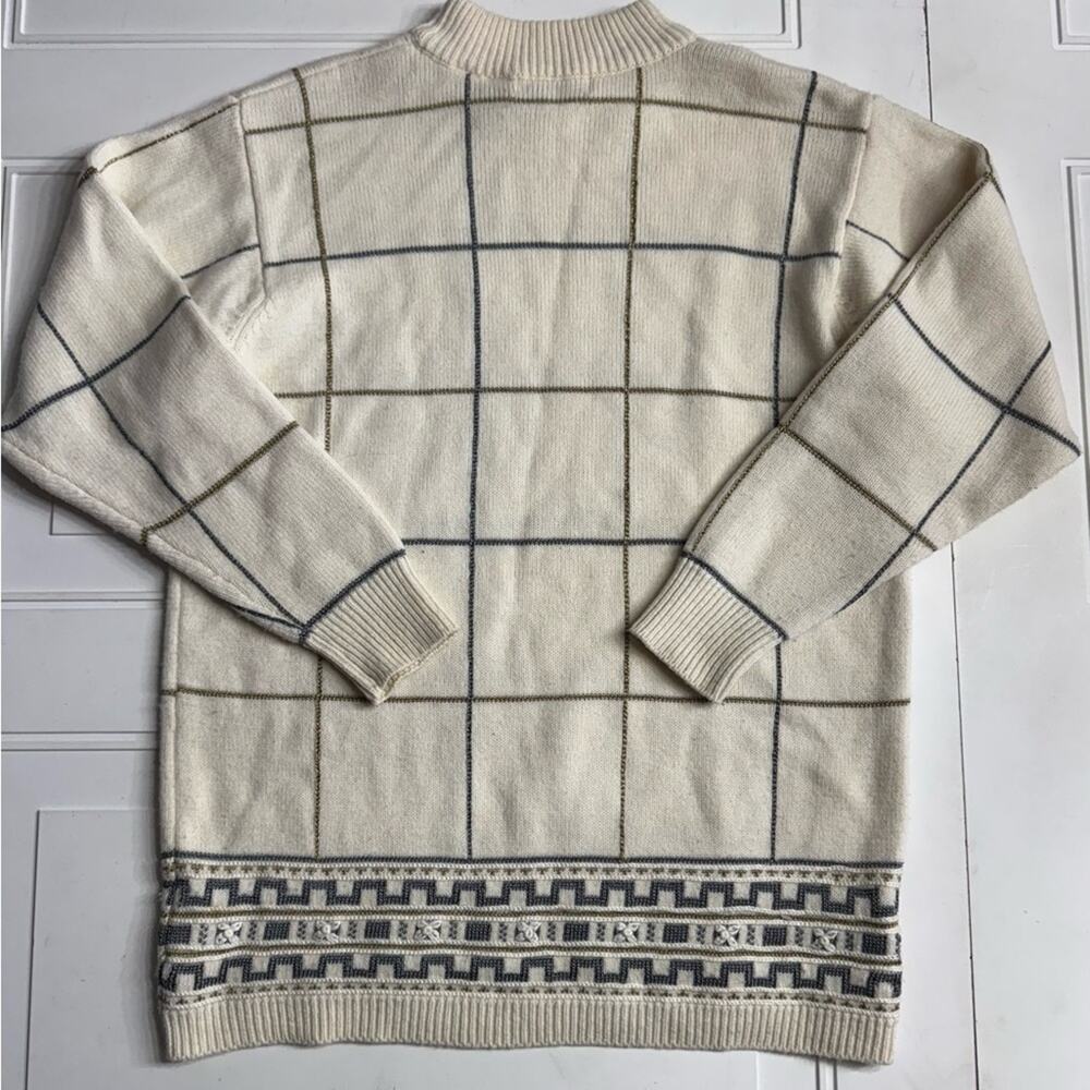 Liz Claiborne Womens Sz M Vintage Wool Blend Oversized Mock Neck Sweater - Picture 6 of 6